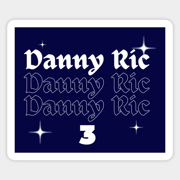 Danny Ric Number 3 F1 Sticker by Notsoravyn